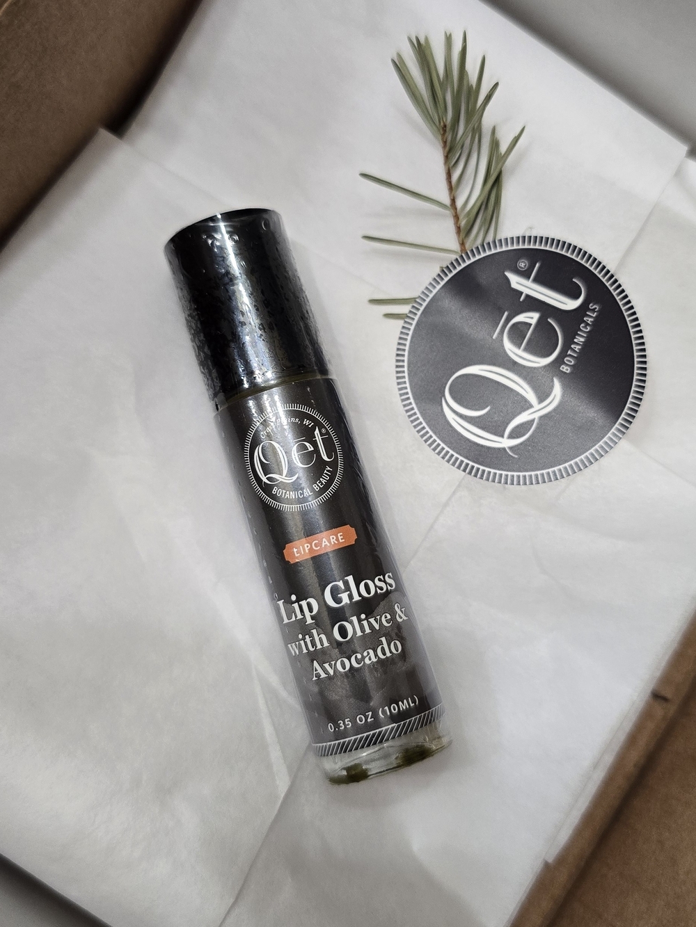 Lip Gloss with Olive & Avocado — Neutral Brown